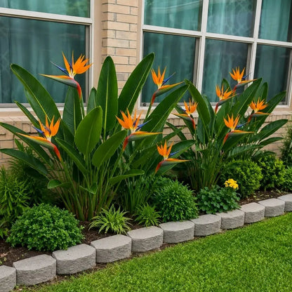 Bird of Paradise "Orange" (Strelitzia Reginae) Crane flower - Plant