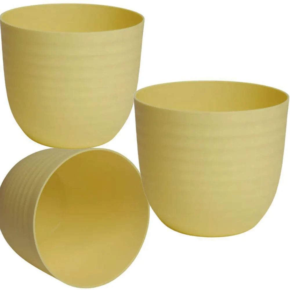 Buy Harshdeep Premium "Verona 22" Yellow - Planter (Set of 3) Online at Lalitenterprise